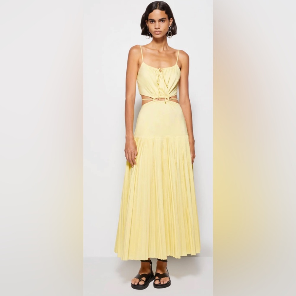 Jonathan Simkhai Yellow Midi Dress